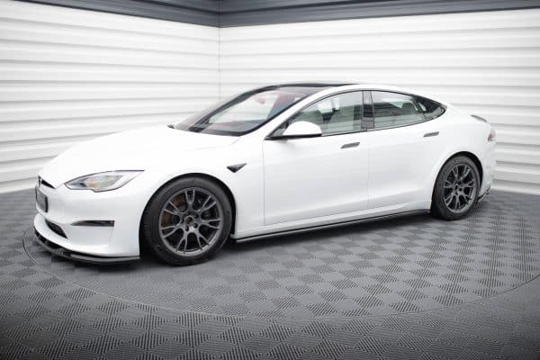 Maxton Side Skirts Diffusers V.2 Tesla Model S Plaid Mk1 Facelift - Afbeelding 5