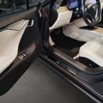 Stainless steel door sill panels-Lines brushed