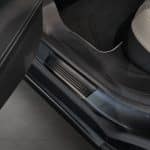 Stainless steel door sill panels-Lines brushed