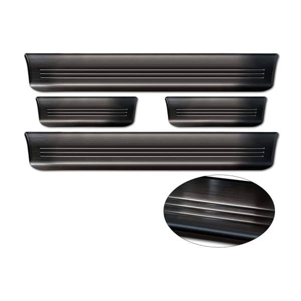 Stainless steel door sill panels-Lines brushed
