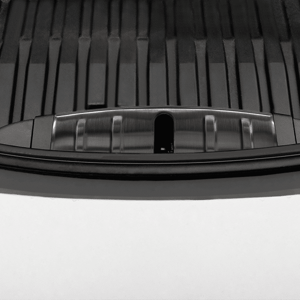 Frunk loading sill protector stainless steel anthracite