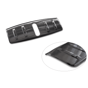 Frunk loading sill protector stainless steel anthracite