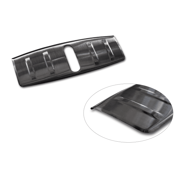 Frunk loading sill protector stainless steel anthracite