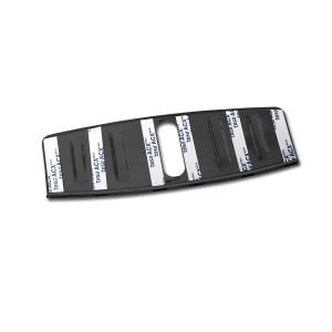 Frunk loading sill protector stainless steel anthracite
