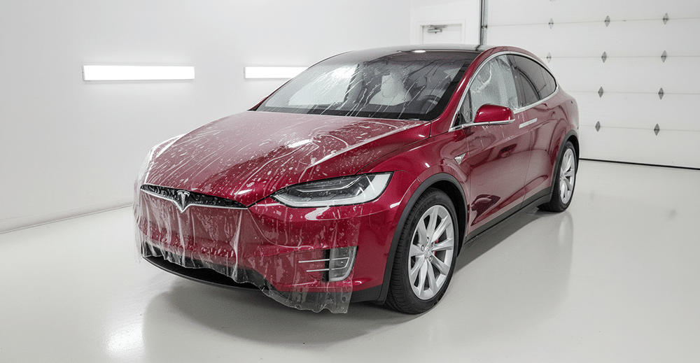 PPF beschermingsfolie op Tesla