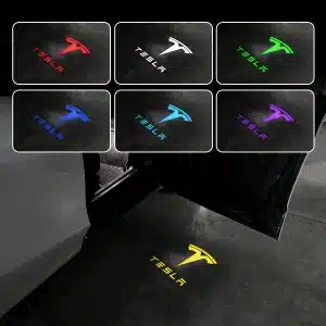 Tesla logo deurprojectoren 64 kleuren