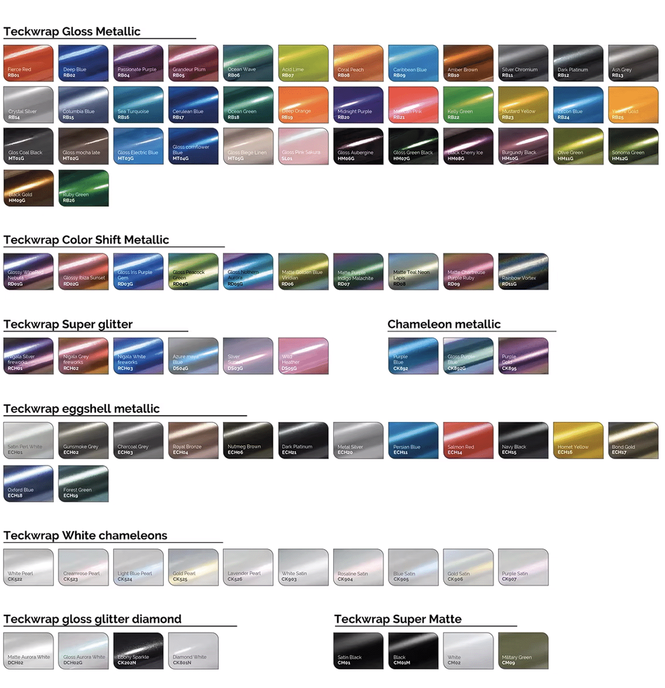 wrapkleuren