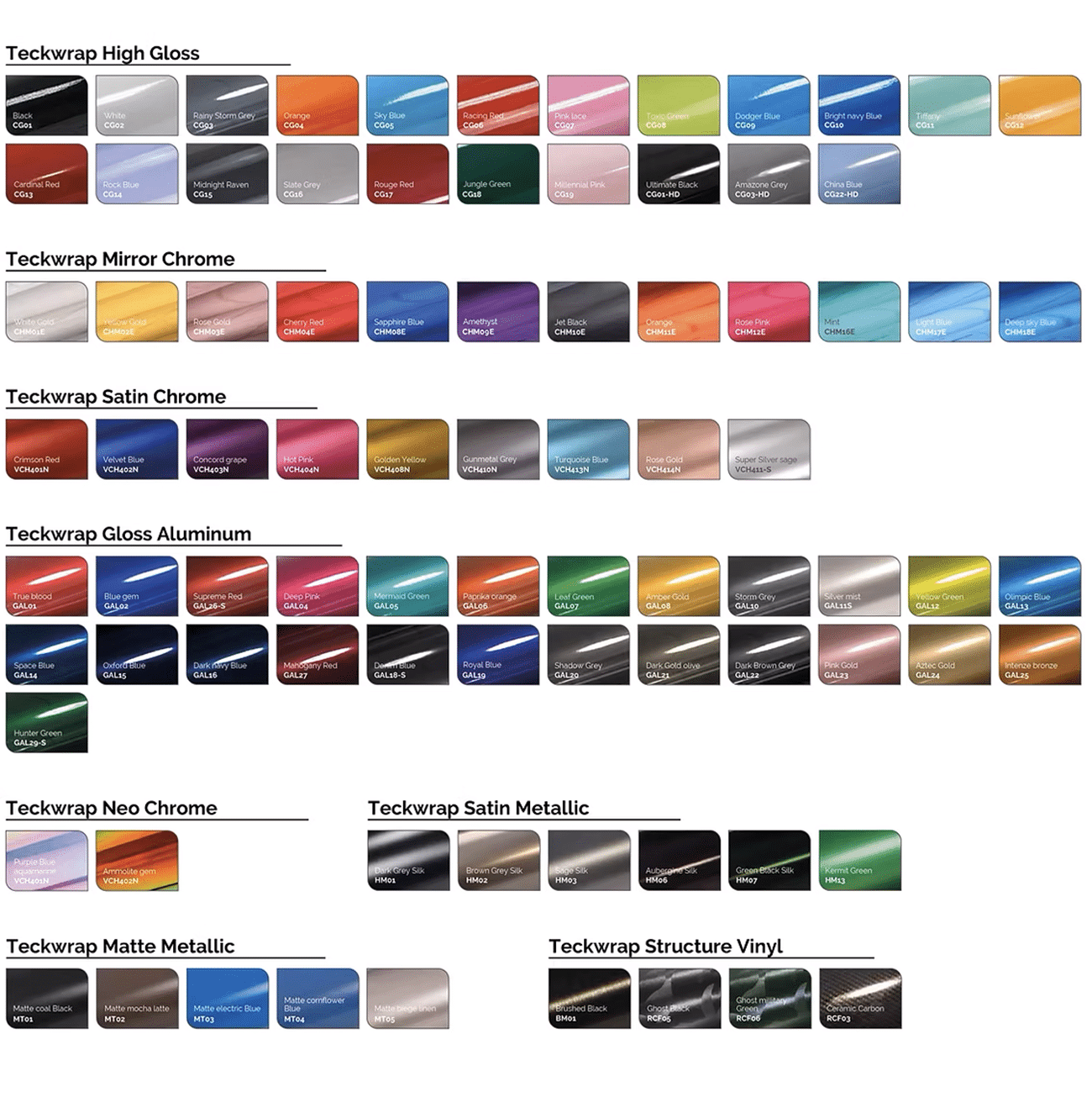 wrapkleuren