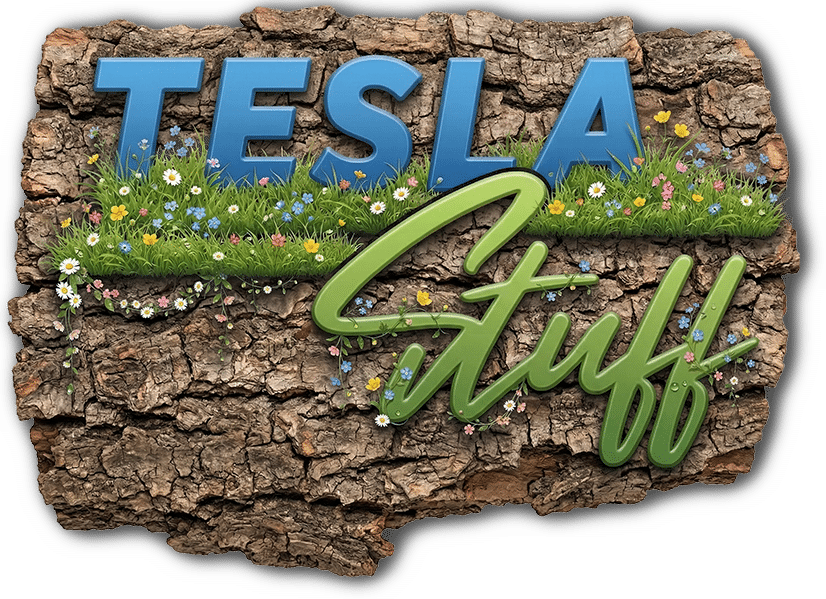 TeslaStuff logo lente
